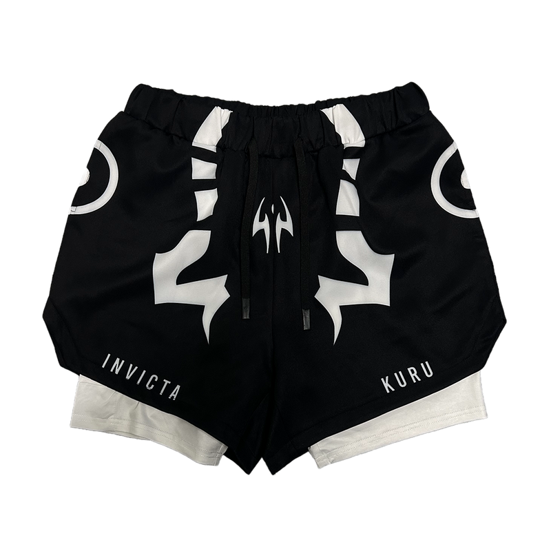 King of Curse Performance Shorts - White
